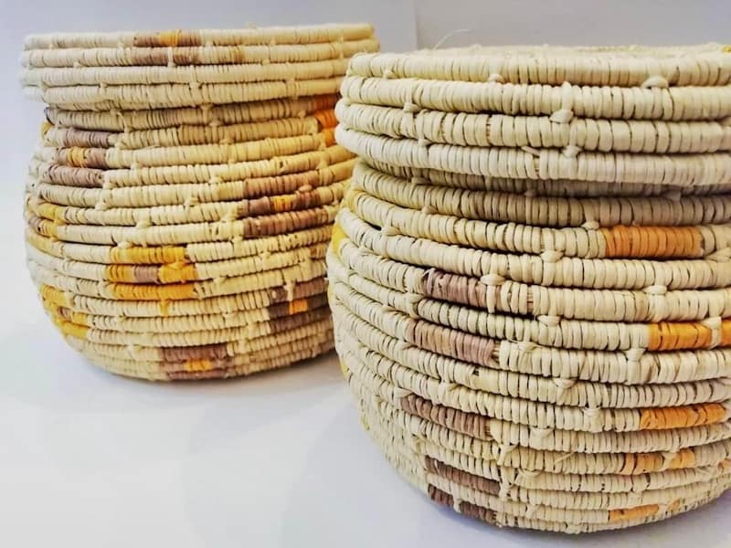 Local hand woven basket.