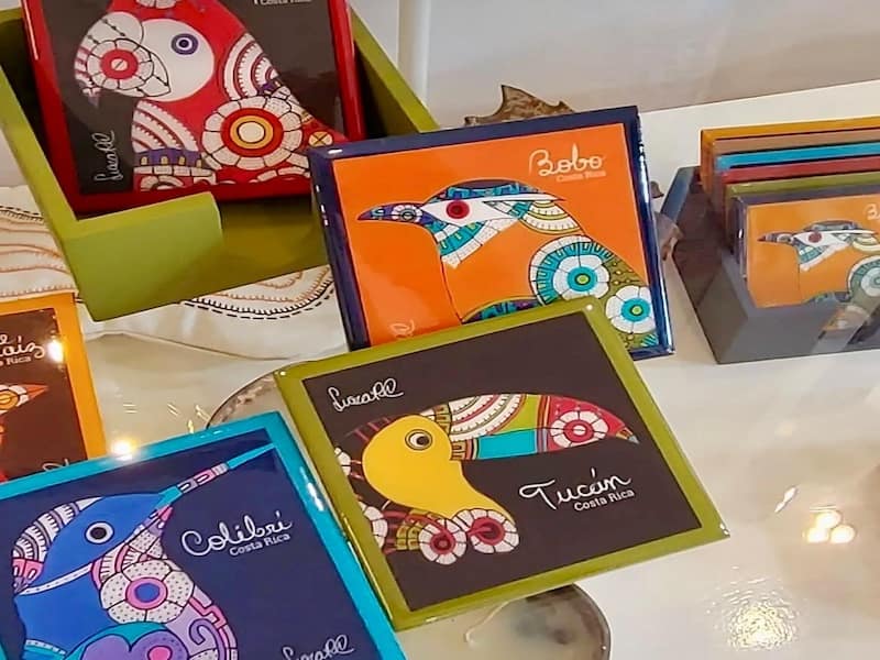 Colorful books for children about birds and other animals of the jungle.