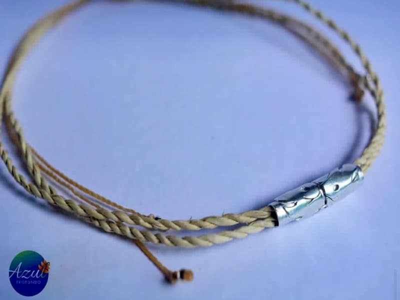 unique hand made bracelet from weaved thread