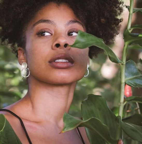 Silver ear rings from silver and special stones